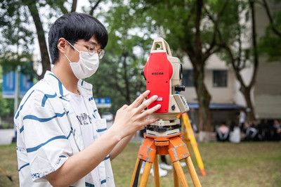 我院工程风景设计教研室举办园林工程测量赛项决赛